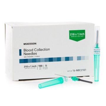 McKesson Blood Collection Needles - 21 & 22 Gauge