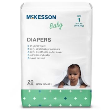 McKesson Baby Diapers, Tab Closure