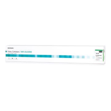 McKesson 100% Silicone Foley Catheter with Coude Tip