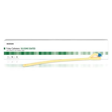 McKesson Silicone-Coated Latex Foley Catheter with Standard Tip