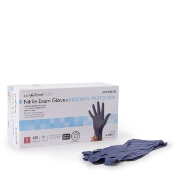 McKesson Confiderm LDC Low-Derma Nitrile Exam Gloves with Fentnyl Protection