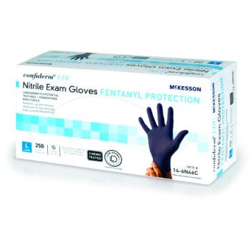McKesson Confiderm LDC Low-Derma Nitrile Exam Gloves with Fentnyl Protection