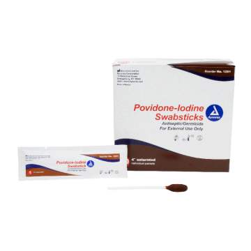 Dynarex Povidone Iodine Swabstick - 1201