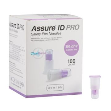 Assure ID PRO Safety Insulin Pen Needle - 30G x 5mm