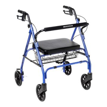 Drive Bariatric 4 Wheel Rollator, Blue - 10215BL-1