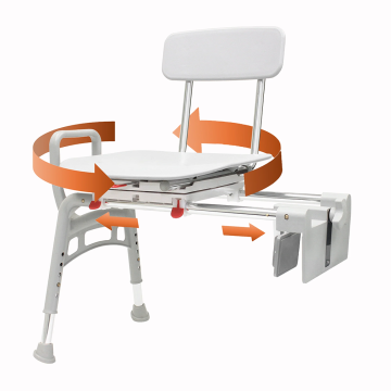 Eagle Health Tub-Mount Sliding Tub Transfer Bench with Swivel Seat
