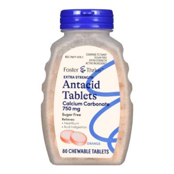 Foster & Thrive Calcium Antacid Tablets - Extra Strength