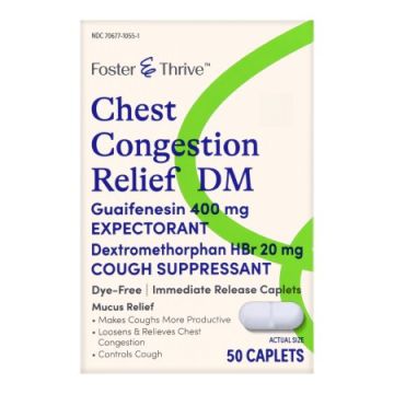 Foster & Thrive Chest Congestion Relief DM - 50 Caplets