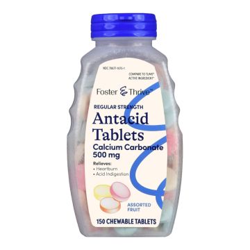 Foster & Thrive Calcium Antacid Tablets - Extra Strength