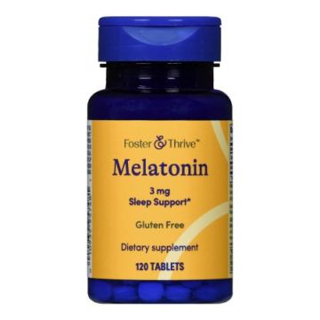 Foster & Thrive Melatonin Natural Sleep Aid - 120 Tablets