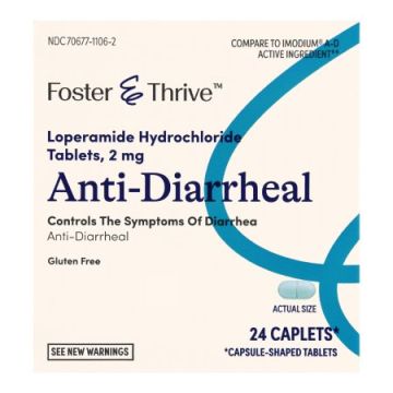 Foster & Thrive Anti-Diarrheal Loperamide HCl - 12 Caplets