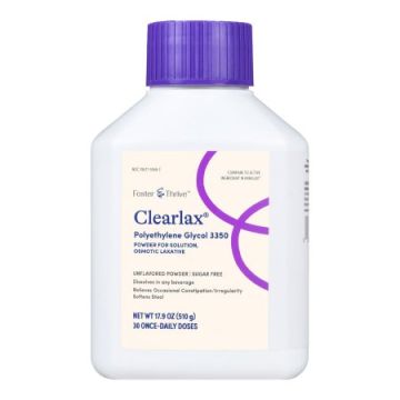 Foster & Thrive Clearlax Polyethylene Glycol 3350 - Laxative Powder