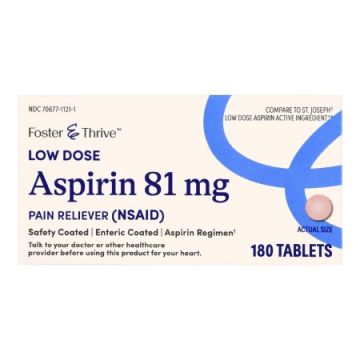 Foster & Thrive Low Dose Aspirin 81 mg - 180 Tablets