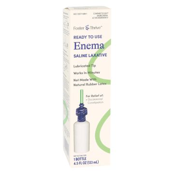 Foster & Thrive Ready-To-Use Enema - Saline Laxative