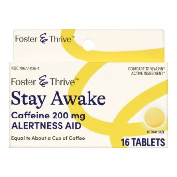 Foster & Thrive Stay Awake Caffeine 200 mg Tablets