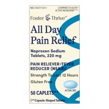 Foster & Thrive All Day Pain Relief - Naproxen Sodium Tablets
