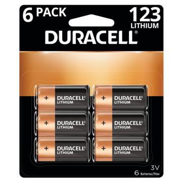 Duracell 123 3v 6 pack