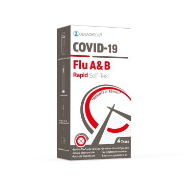 Box of 4 COVID-19/flu A&B tests