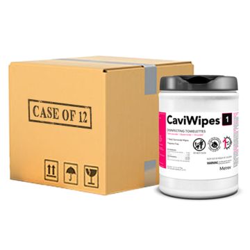 6 x 6.75 Inch Wipes (Disinfects in 1 Minute), Canister of 160
