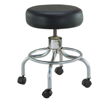 Round Swivel Stool With Wheels