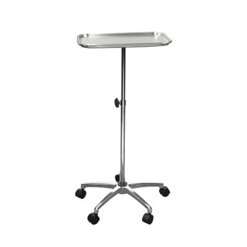 Mayo Instrument Tray Stand with Mobile Wheeled Caster Base