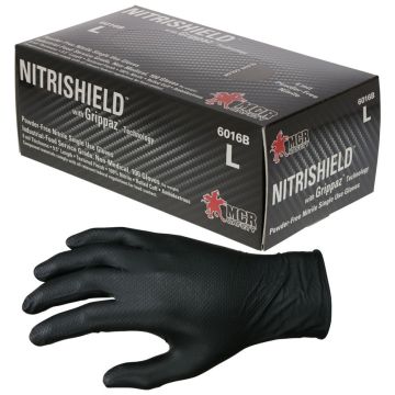 NitriShield Grippaz gloves and packaging
