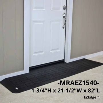 1 3/4 Inch H x 21 1/2 Inch D x 82 Inch W - 2 pc assembly
