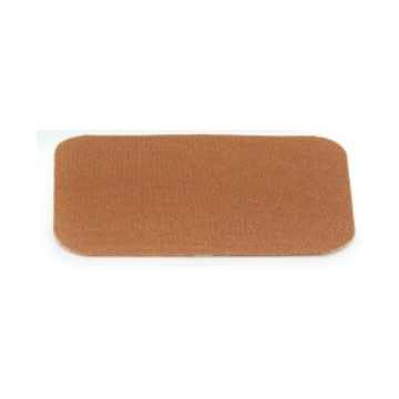 2 x 3 Inch - Fabric Rectangle Tan