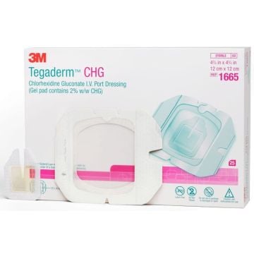 Tegaderm CHG 1665 | 4.75 x 4.75 Inch by 3M