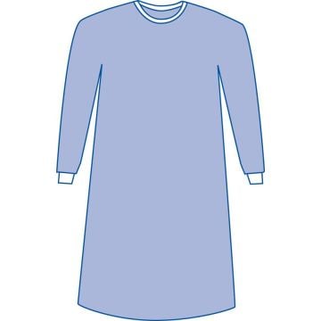 Medline Eclipse Non-Reinforced Gowns, Nonsterile, Size L - 2XL