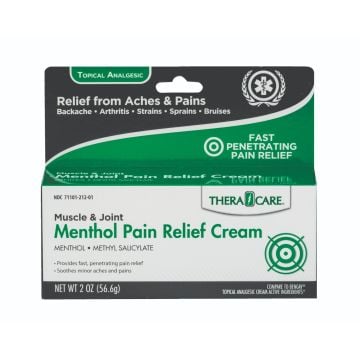 TheraCare Muscle & Joint Menthol Pain Relief Cream, 2 oz. 