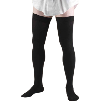 TRUFORM Men's 20-30 mmHg Dress Thigh High Support Socks  