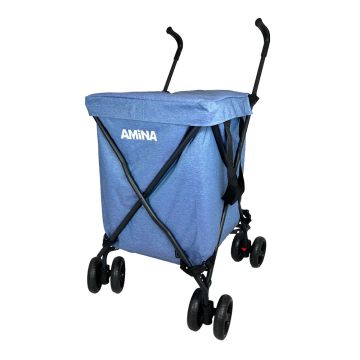 AMiNA Foldable Utility Cart - Blue