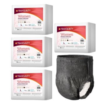 Black, Large, Waist Size 44 to 54 Inches (112-137 cm)