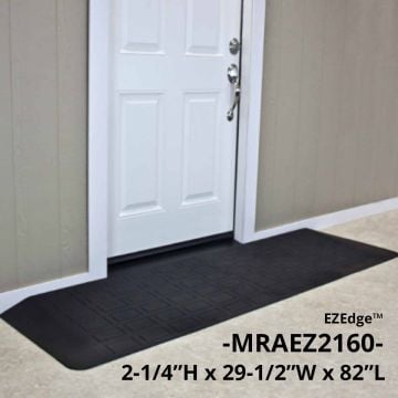 2 1/4 Inch H x 29 1/2 Inch D x 82 Inch W - 2 pc assembly
