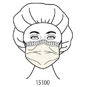 Aspen Surgical Procedure mask Pleated Earloops