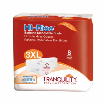 Tranquility HI-Rise Bariatric Disposable Briefs
