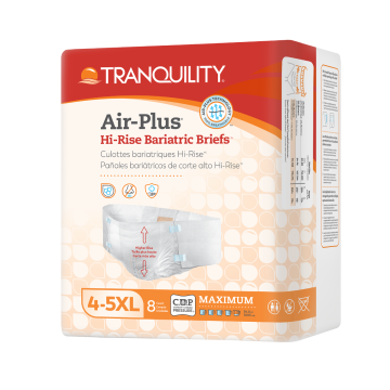 Tranquility Air-Plus Hi-Rise Bariatric Briefs, 4-5XL