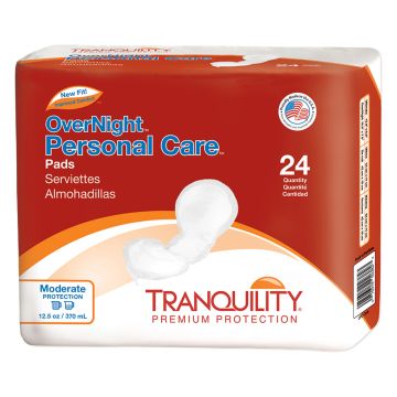 Overnight 500 mL Absorbency, 16.5 x 7.25 Inches
