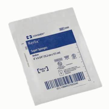KERLIX Super Sponge 6 x 6-3/4 Inch - 6-Ply Sterile