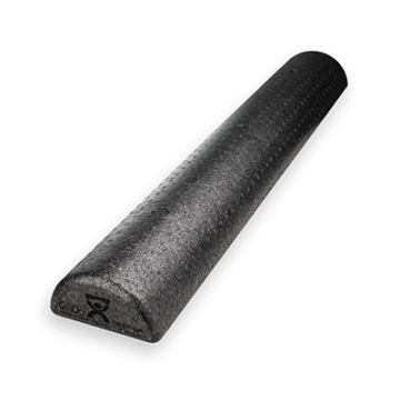 Black Composite Half Foam Roller, 6 x 36 Inch
