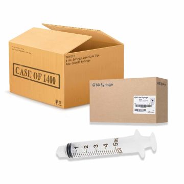 5 mL Syringe Luer Lok Tip - Non-Sterile Syringe
