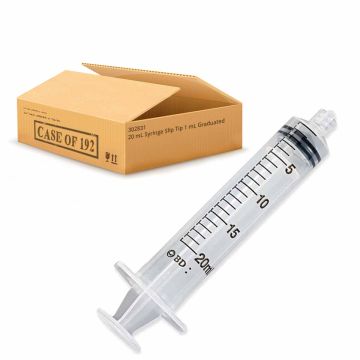 20 mL Syringe Luer Lok Tip 1 mL Graduated