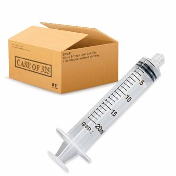 20 mL Syringe Luer-Lok Tip, 1 mL Graduated (Non-Sterile)