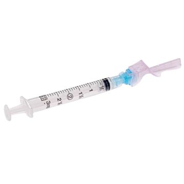 23 Gauge, 1-1/2 Inch Needle, with Detachable 3 mL Luer-Lok Syringe
