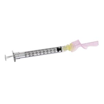 30 Gauge, 1/2 Inch Needle with Detachable 1 mL BD Luer-Lok™ Syringe