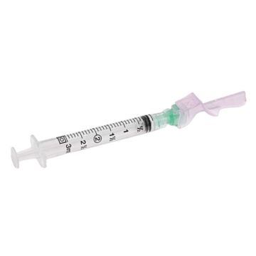 21 Gauge, 1 Inch Needle with Detachable 3 mL BD Luer-Lok™ Syringe