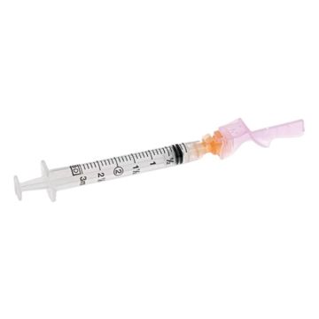 25 Gauge, 5/8 Inch Needle with Detachable 3 mL BD Luer-Lok™ Syringe