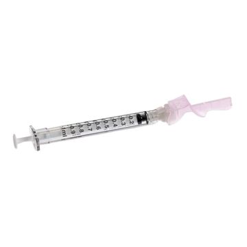 27 Gauge, 1/2 Inch Needle with Detachable 1 mL BD Luer-Lok™ Syringe