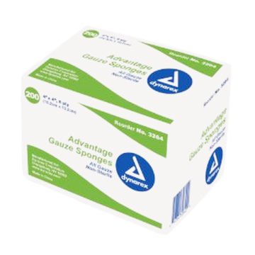 Dynarex 3264 Advantage 4 x 4 Inch Surgical Gauze Sponges 8 Ply